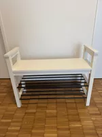 IKEA HEMNES white shoe rack