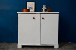 Commode rétro à clayettes Art Déco bois peint