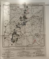 Carte stratégique campagne France 1865 trés bon état