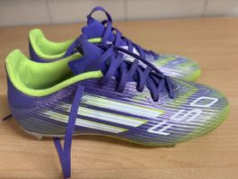 Adidas F50 Fussballschuhe lila gelb Groesse 39.5 