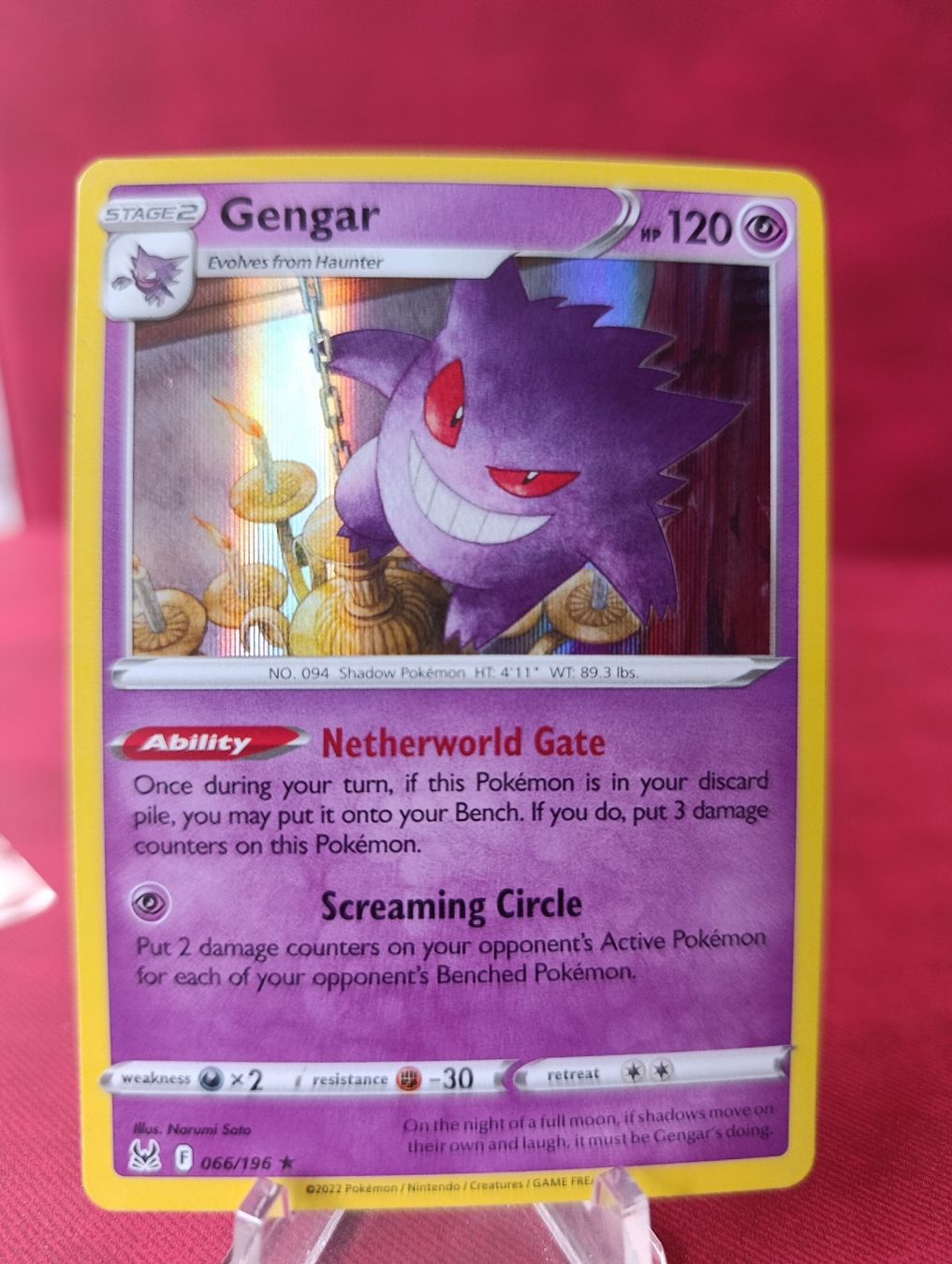 Pokémon Cartes à collectionner: Carte Pokémon Gengar 066/196  – D'occasion à Yverdon-les-Bains par cashkiller 1