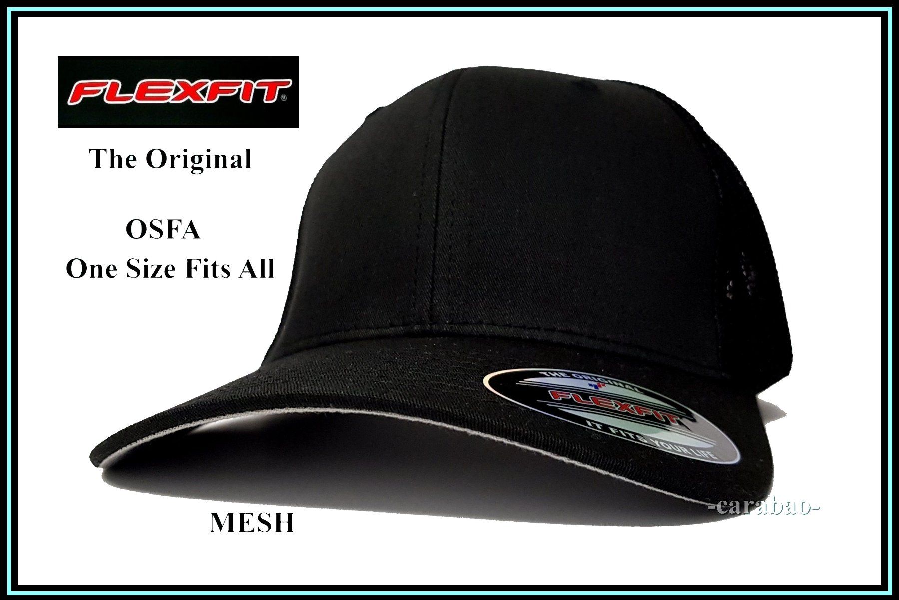Copricapi, berretti & cappellini: Original FLEXFIT® Cap / MESH / Schwarz – Nuovo (secondo la descrizione) da Winterthur venduto da -carabao-