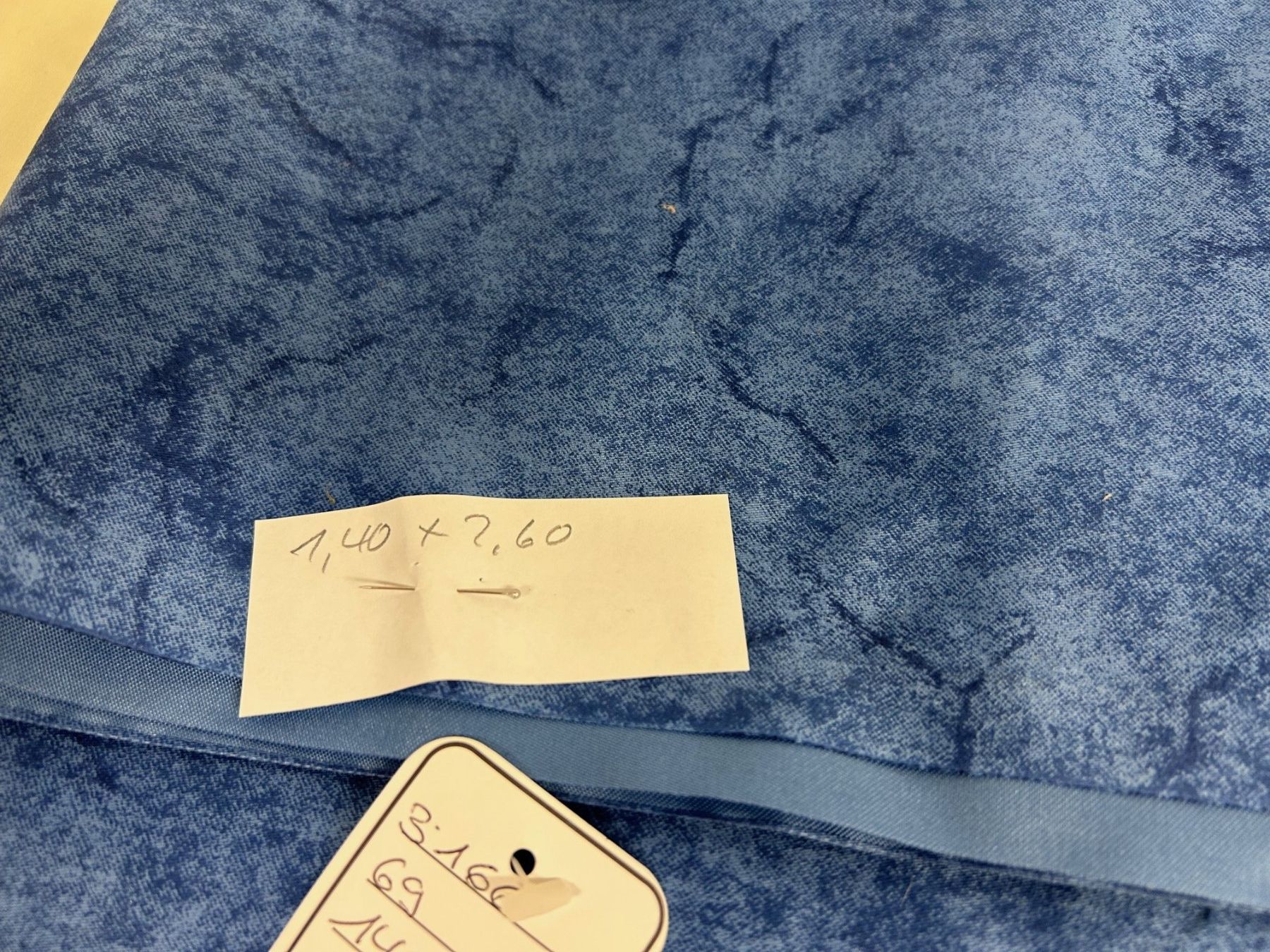 Stoffe: Dekostoff blau, marmoriert – Neu (gemäss Beschreibung) aus Au SG von Nadel04