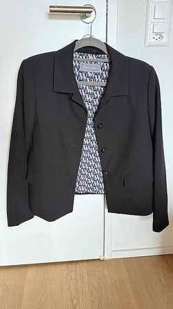 SCHWARZER BLAZER, WHITE LABEL, GR. 38