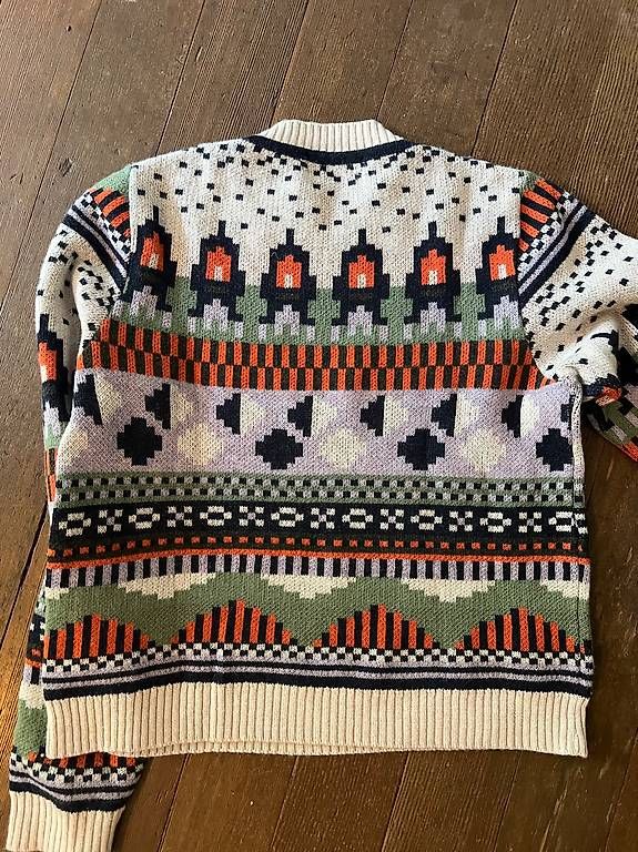 Maglioni & Felpe: Gemusterter Pullover von Henrik Vibskov – Usato da Zürich venduto da cat 4