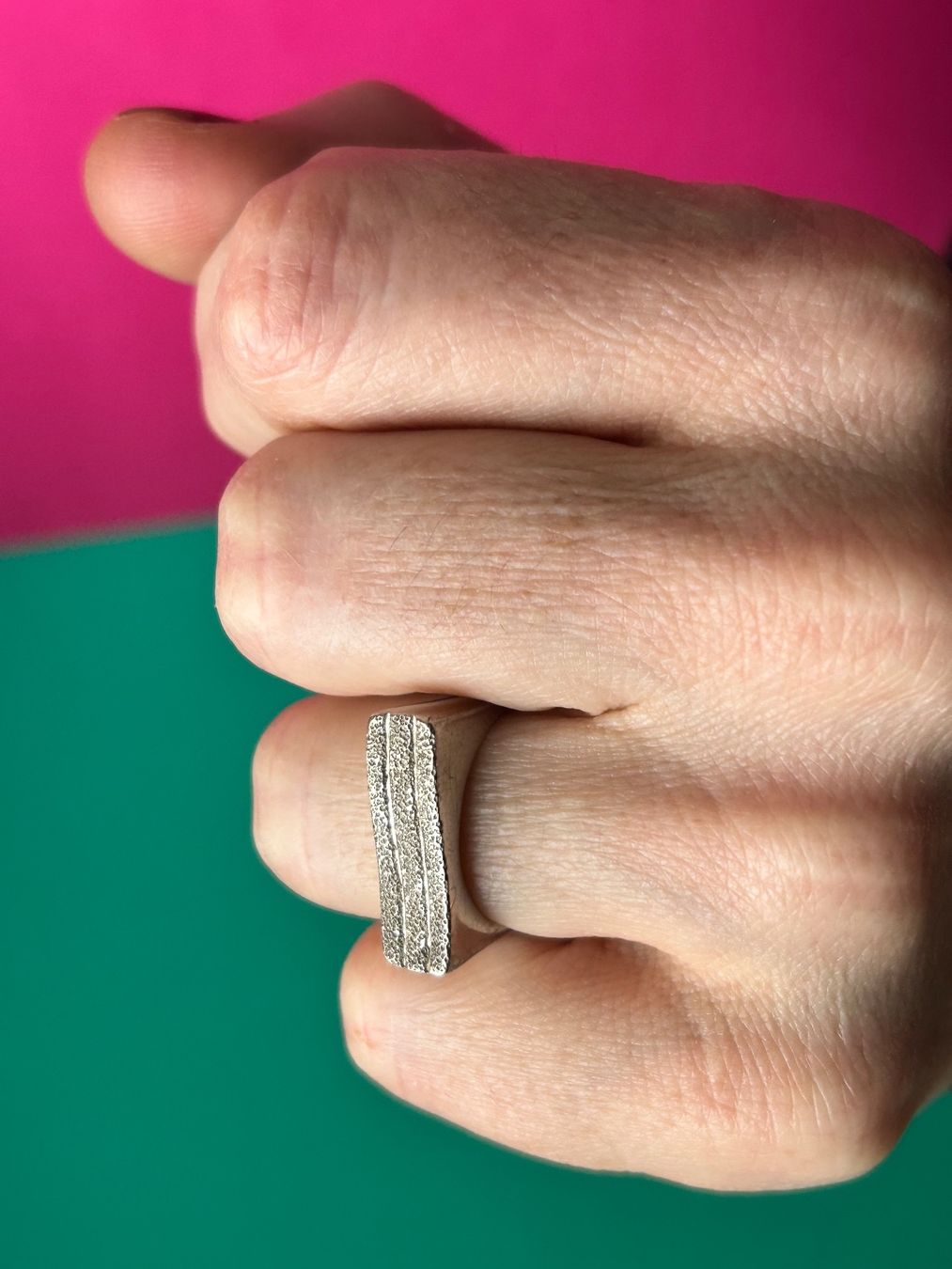 Anelli: Silberring Designer matt Abstrakt (53) – Nuovo e nell'imballaggio originale da Laufen venduto da belleskulptur 8