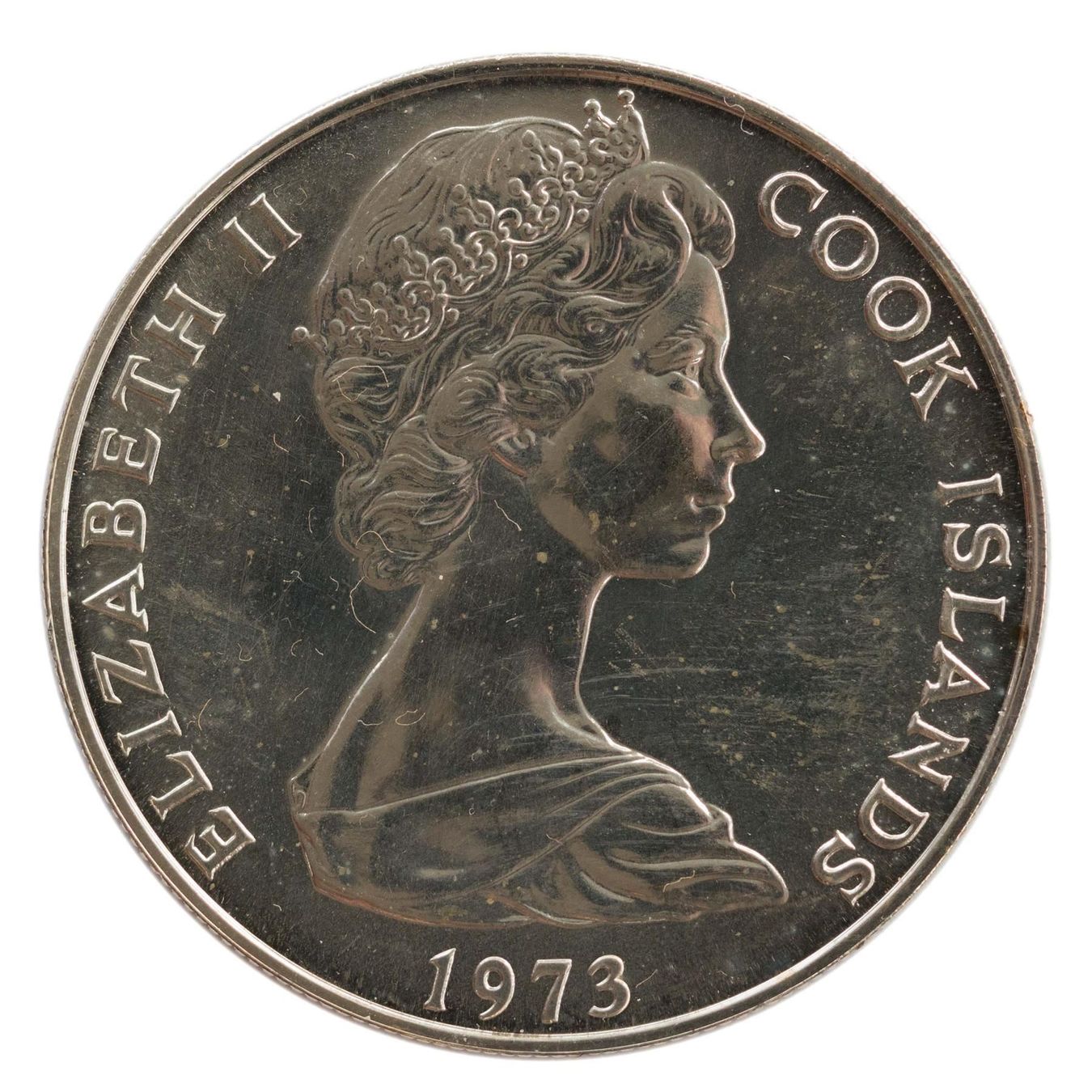 Tutti le monete: Cook Islands 2 1/2 Dollars 1973 Silber – Nuovo e nell'imballaggio originale da Rotkreuz venduto da num_6343 1