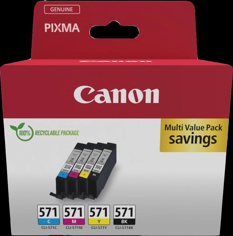 Pixma Cartouches & Toner: Canon Multipack / CLI-571C, CLI-571M, CLI-571Y, CLI-571BK – Neuf avec emballage d'origine à Baar par IlorResBug