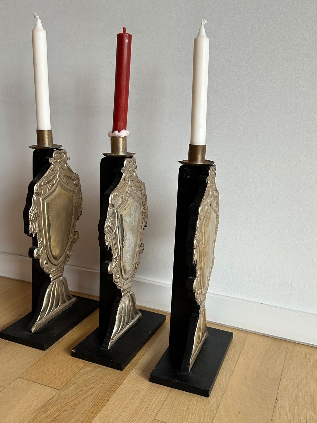 Kerzenständer: Vintage Kerzenständer – 3er Set – Gebraucht aus Basel von Rouge. 3