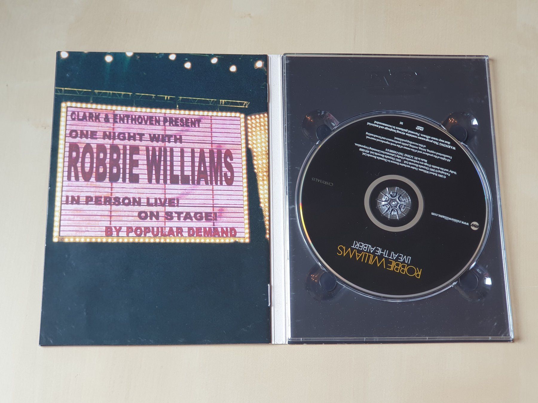 Tutti i DVDs: Robbie Williams live at the Albert – Usato da Stansstad venduto da collectorsshop 2