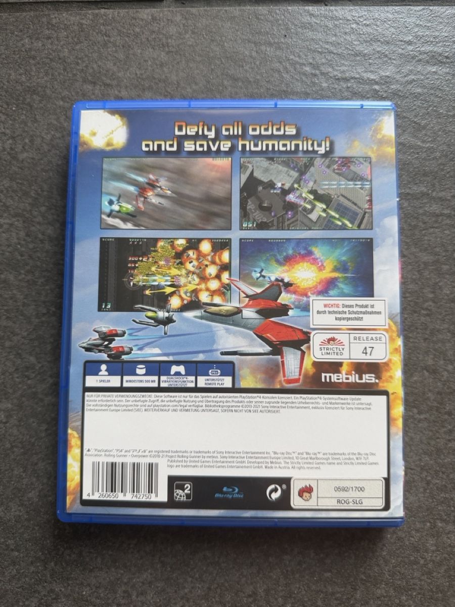 Sony Giochi: Rolling Gunner Overpower PS4 – Usato da Zürich venduto da cENS0R 1