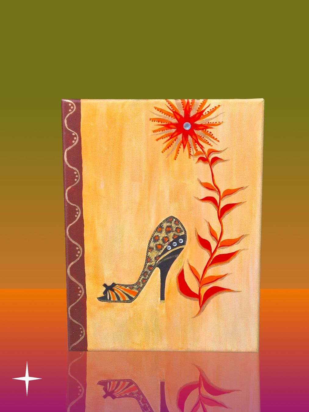 Dipinti: Tableau acrylique "Talon aiguille"UNIQUE/Peint Main(RETRAIT) – Nuovo e nell'imballaggio originale da Etoy venduto da MyStyleMyMode