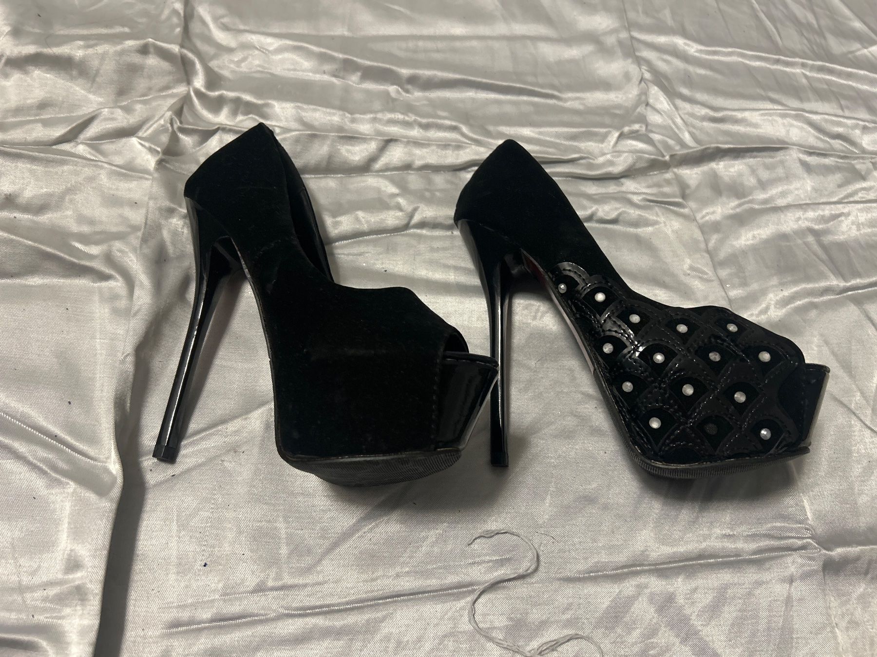 Scarpe da donna: Peep Toe High Heels Elegante Pumps Gr 34 Neu – Nuovo e nell'imballaggio originale da Regensdorf venduto da Spyke55 2