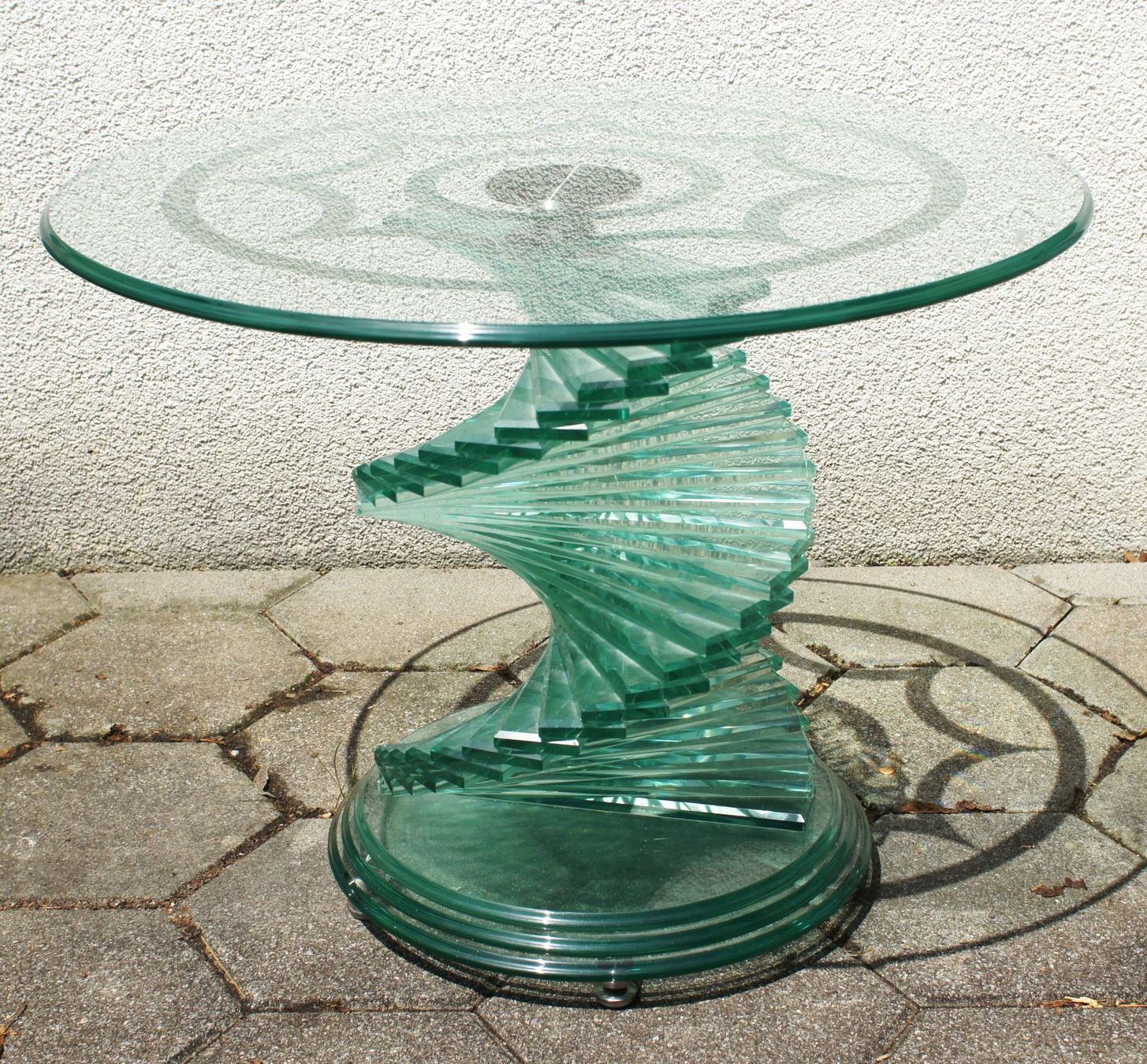 Tavoli: 70er Jahre Tempered Designer-Glastisch – Usato da Kriens venduto da 1mars10 1