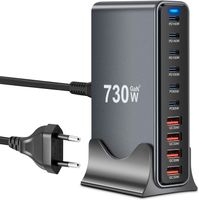 Ladegerät Mehrfach mit 10 Ports, GaN III USB
