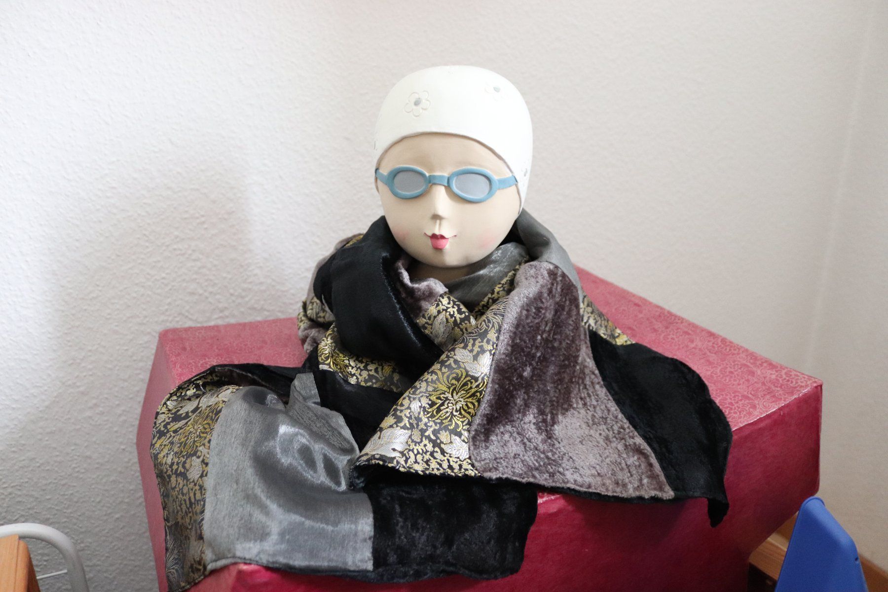 Foulard & Sciarpe: Étole patchwork velours et brocart noir doré – Usato da Biel/Bienne venduto da poison60 2