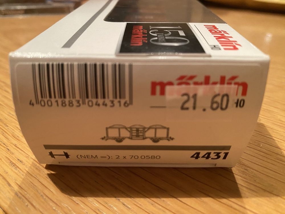 Märklin H0 4431 Offener Güterwagen Kohlewagen OVP 150 Jahre 3