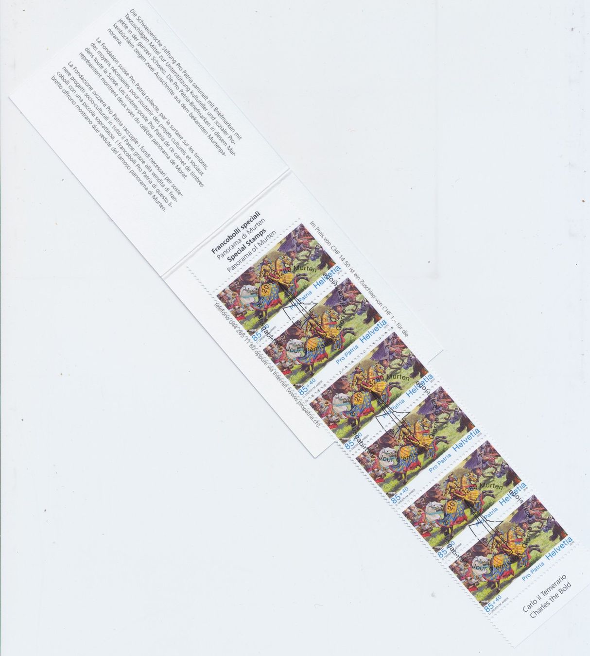 Tutti i francobolli: 2010 "Pro Patria" - Markenheftchen, ET - Stempel – Usato da Winterthur venduto da Zupogeru 1