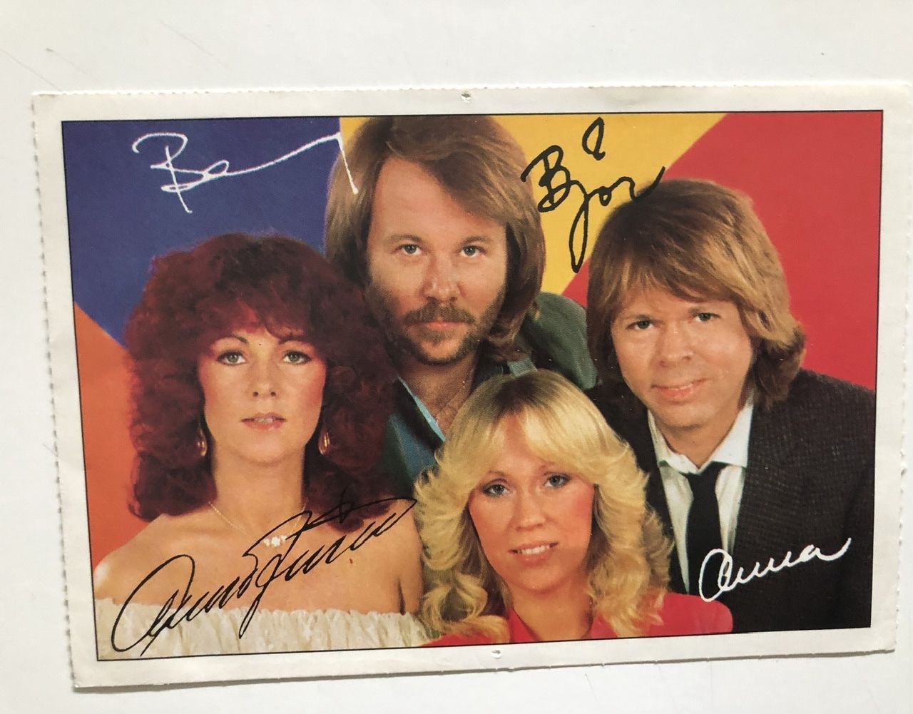 Autogramme: ABBA Autogramm Karte – Gebraucht aus Wettingen von ABBA-Retro