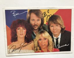 ABBA Autogramm Karte