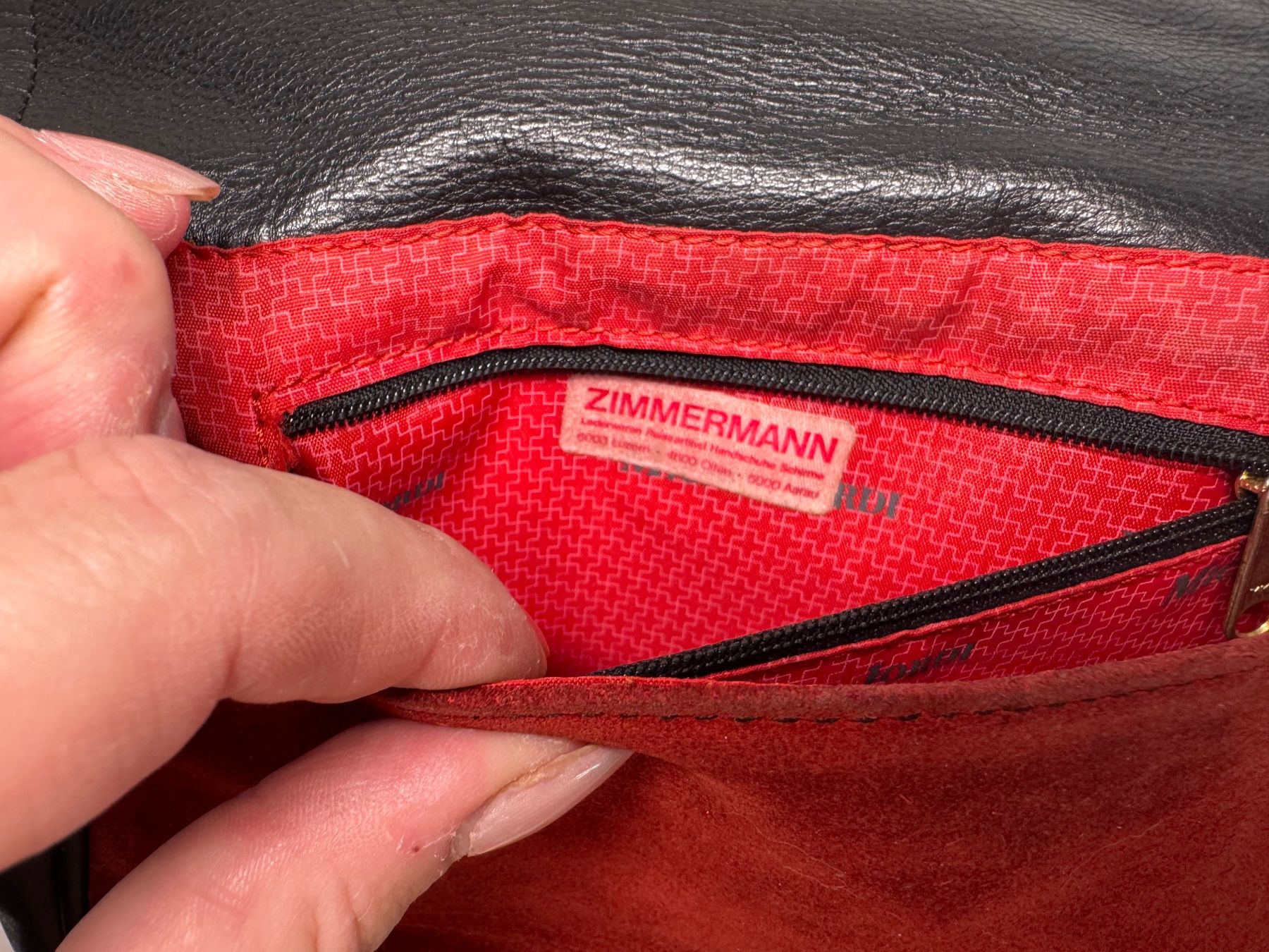 Zimmermann Borse da donna: Kleine Umhängetasche, Zimmermann Lederwaren – Usato da Grosswangen venduto da shoes.bags.and.co 5