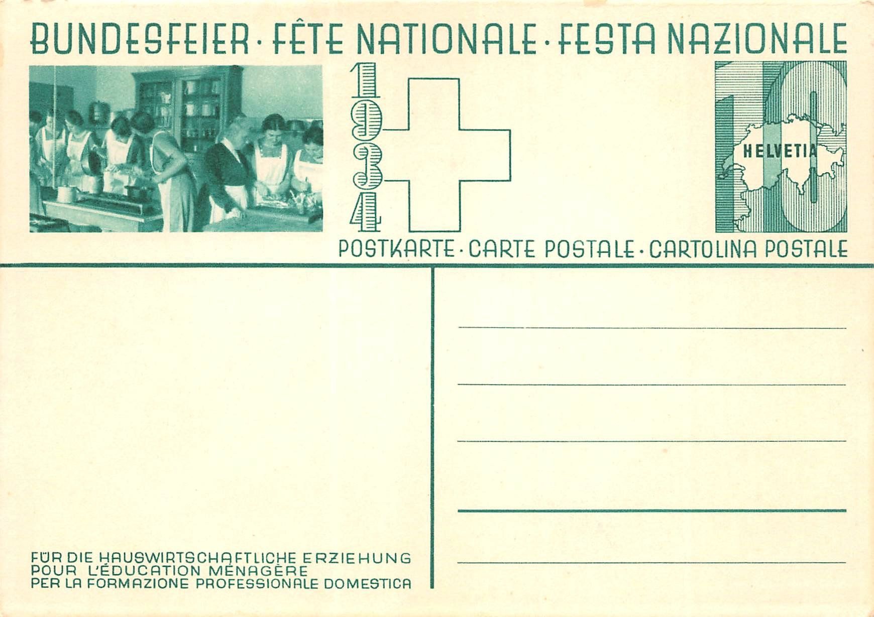 Tous les timbres: BFK, Augustfeuer, Haushaltungsschule – D'occasion à Ottikon b.Kemptth. par Neptun1974 1