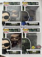 Set 4 Funko Pop Matrix Trinity Neo Morpheus NUOVI!