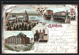 Litho Geneve, Monument du Duc de Brunswi