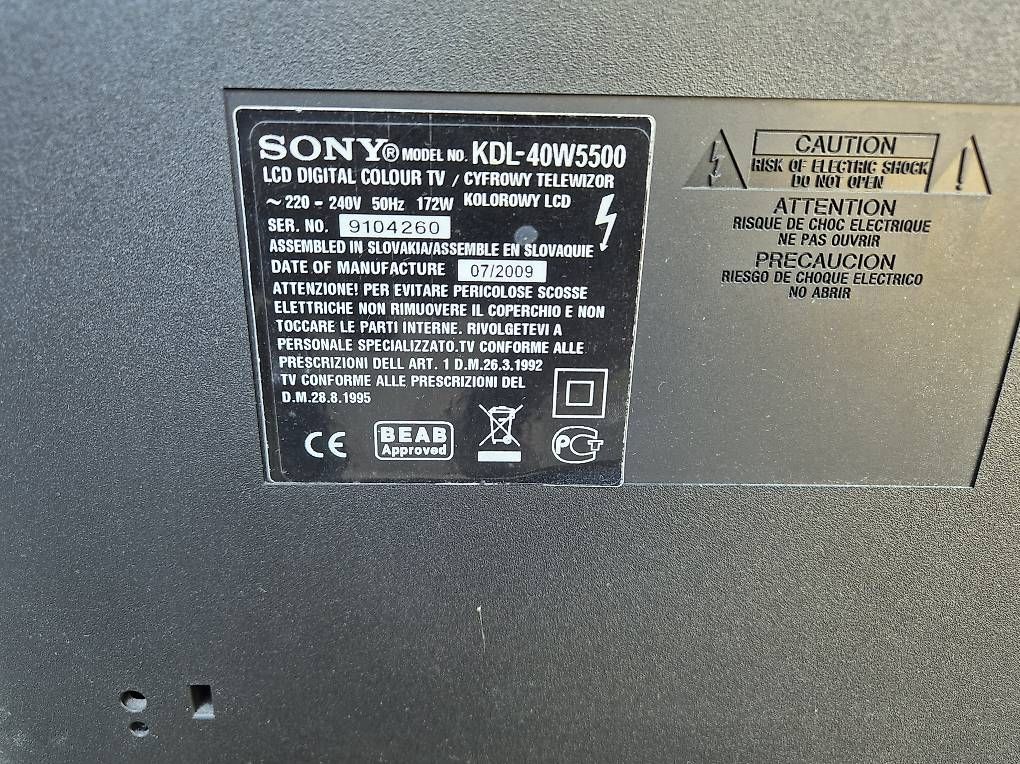 Televisori: Sony KDL 40W5500 – Usato da Oberrohrdorf venduto da Alpen2008 3