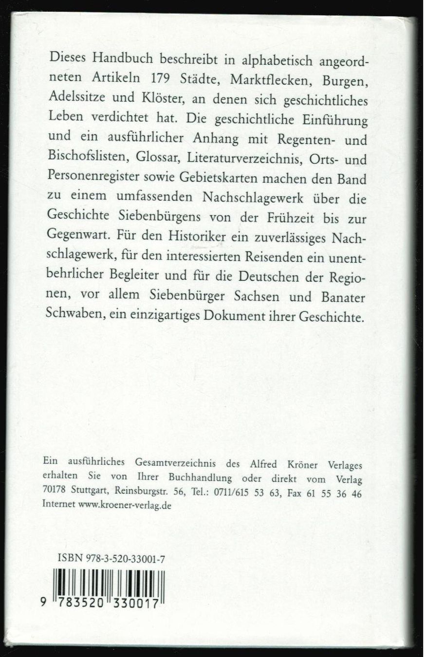 Libri: Historische Stätten Siebenbürgen    ' – Usato da Zürich venduto da Tolima194 1