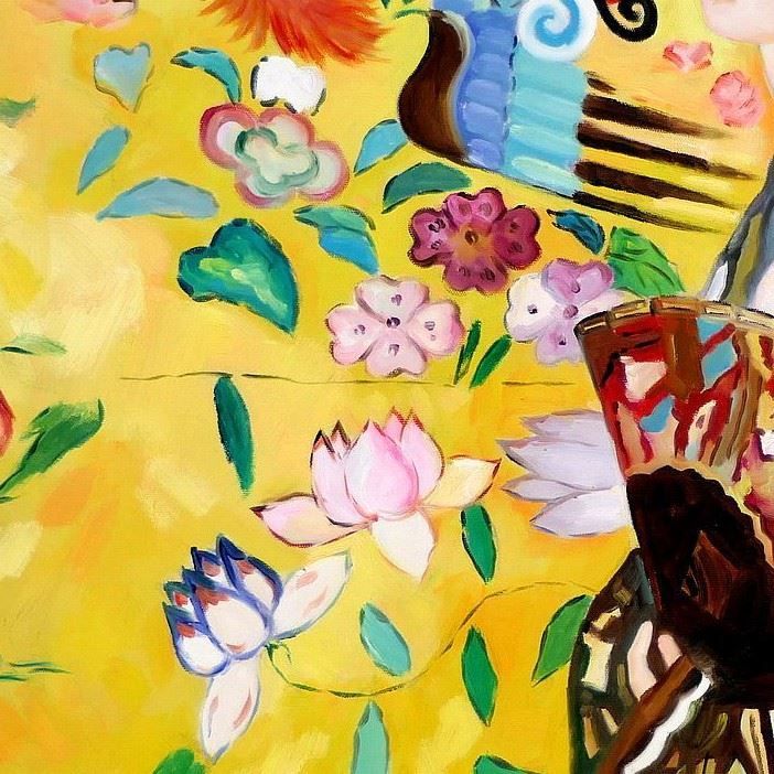 Reproduktionen & Neuware: Gustav Klimt - Frau mit Fächer – Neu (gemäss Beschreibung) aus Larnaca von KunstDepot24 5