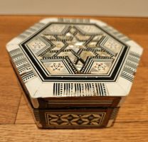 Orient Schmuckschatulle Intarsien Perlmutt Vintage Schatulle