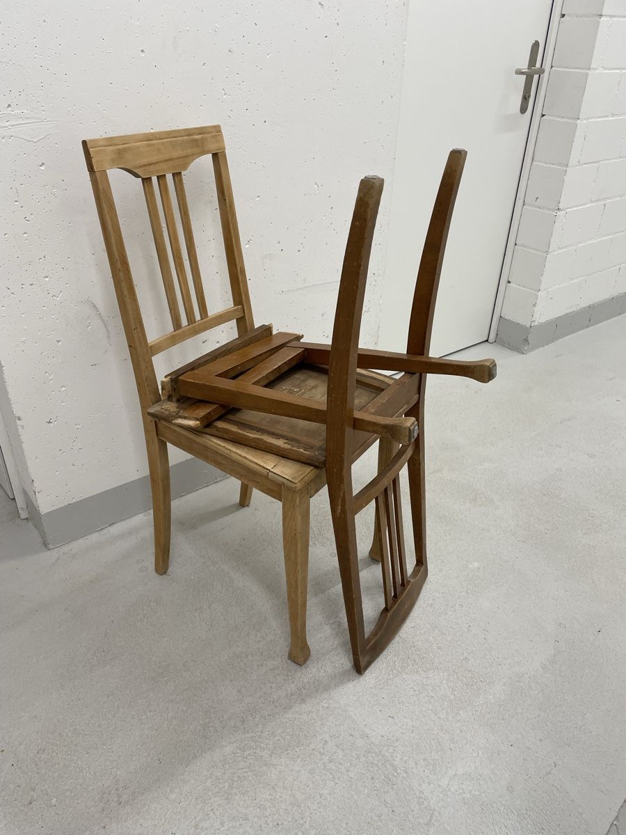 Sedie: 2 Holzstühle, alt – Usato da Bischofszell venduto da krass13 3