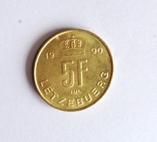 5 Franc Luxemburg 1990
