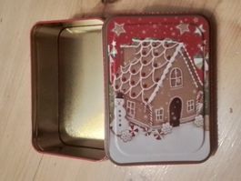 Weihnachten Lebkuchenhaus Guetzli Keksdose Blechdose