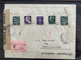 Zensurbrief 1944, Italien nach Hundwil