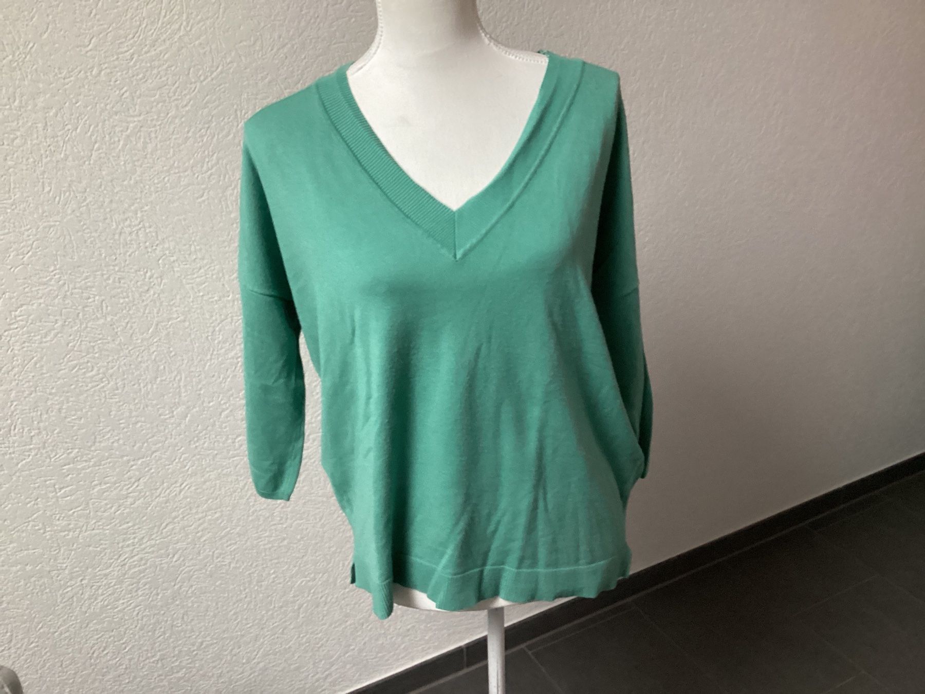 Pullover & Sweatshirts: Marc Aurel Damen Pullover V-Ausschnitt mint petrol Gr. 38 – Gebraucht aus Homberg b. Thun von Homata