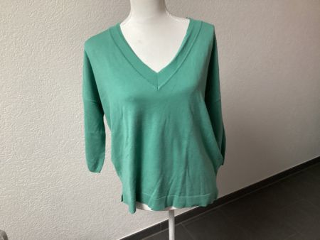 Marc Aurel Damen Pullover V-Ausschnitt mint petrol Gr. 38