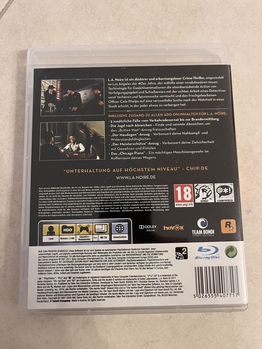 Giochi: l.a. noire the complete edition ps3 – Usato da Suhr venduto da SchnapperCH 1