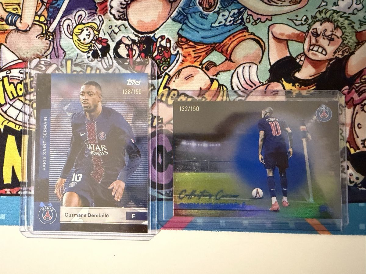 Topps Cartes à collectionner: 2 x Topps Ousmane Dembélé PSG – D'occasion à S. Antonino par Mc2495