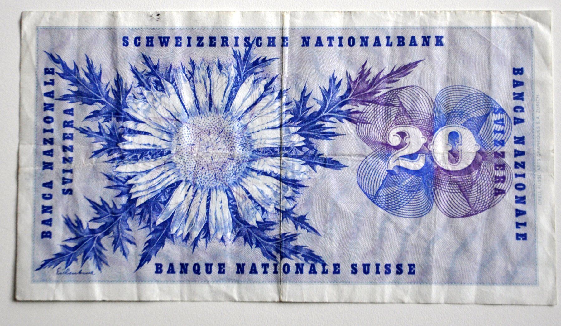 Banconote: 20 Franken Banknote – Usato da Andwil TG venduto da Wanton25 1