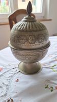 Antike rare Messing Büchse floral graviert Vintag Dekoration