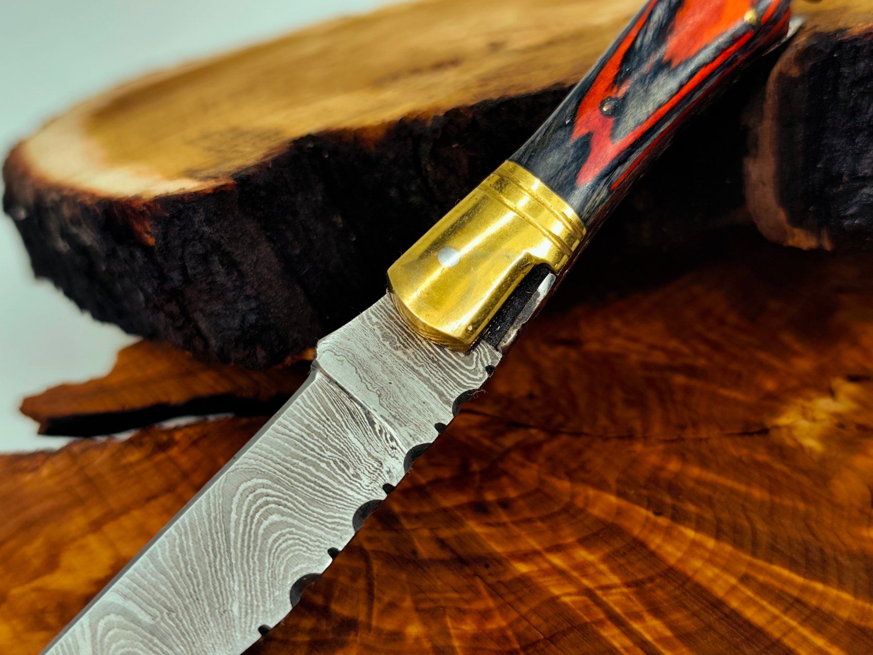 Accessori: Laguiole Damast Messer Klappmesser echtes Damastmesser – Nuovo e nell'imballaggio originale da Arlesheim venduto da Premius_1 4