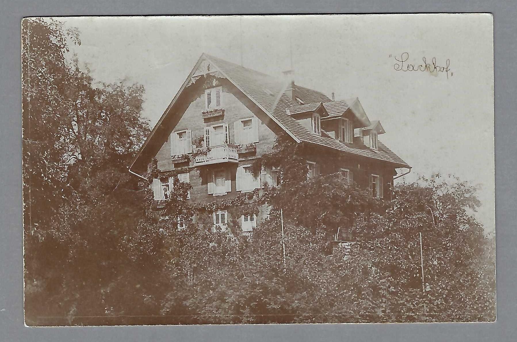 Cartoline postali: 1910, LUZERN, "LACKHOF" – Usato da Pura venduto da ulisse1957
