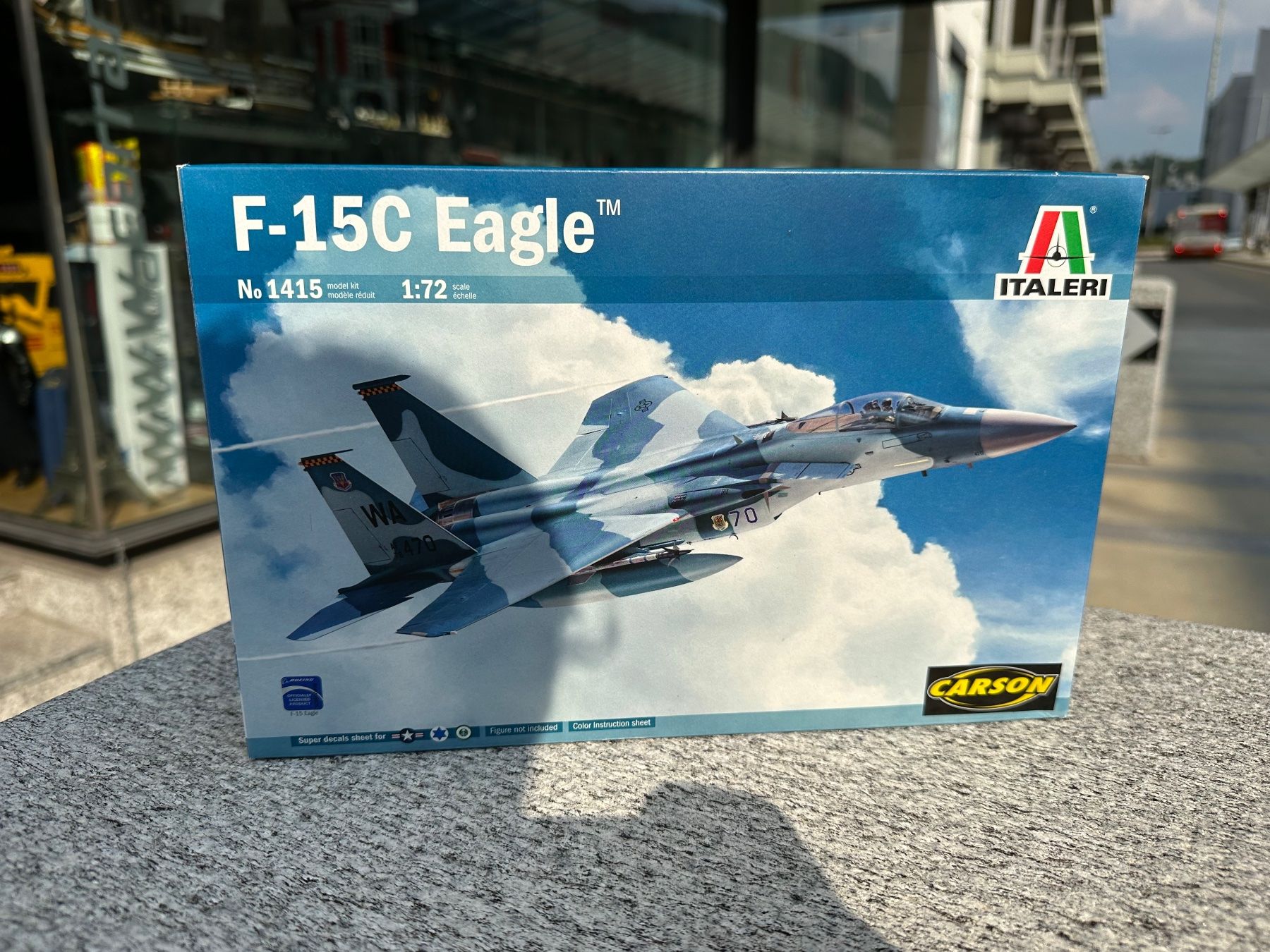 Italeri Kit di modellismo & Modellini statici: Italeri 1:72 F-15C Eagle 1415 – Nuovo e nell'imballaggio originale da Chiasso venduto da Carrara-Modellismo