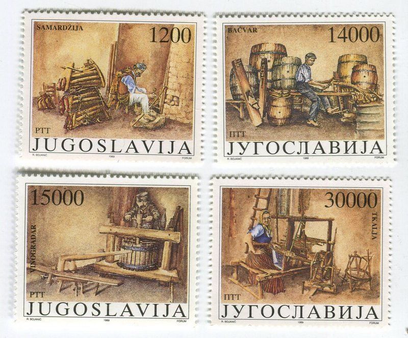 Tutti i francobolli: Briefmarken "Berufe". Jugoslawien. – Nuovo e nell'imballaggio originale da Basel venduto da Butsch5