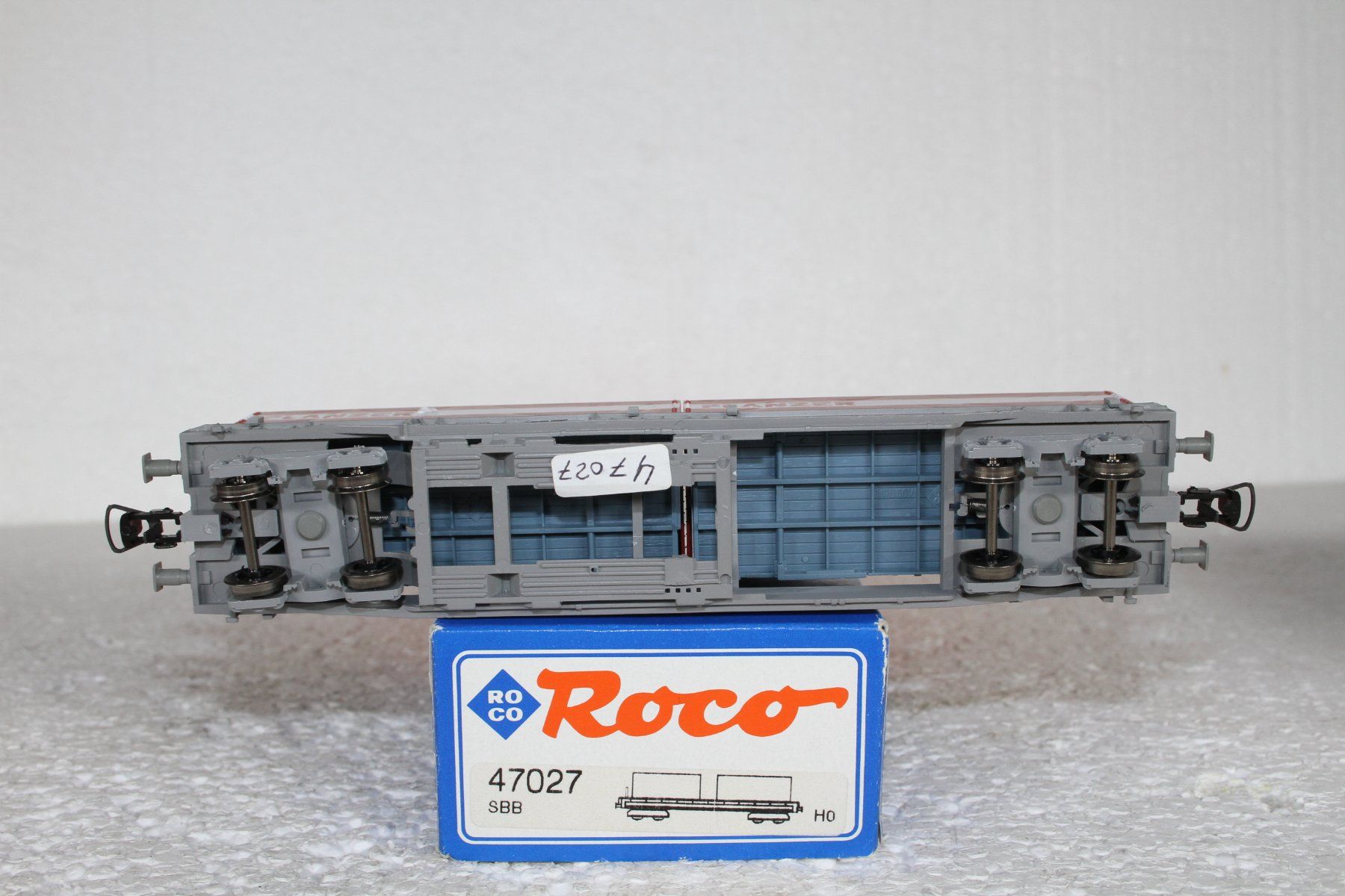Roco Modellini di ferrovie: Roco 47027 SBB Taschenwagen Hupac Planzer – Usato da Triesen venduto da gleis8 7