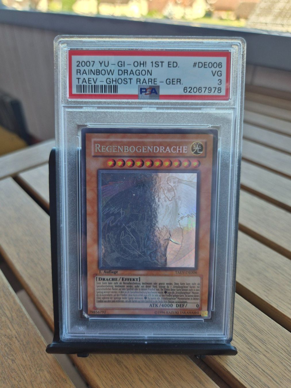 Yugioh Sammelbilder & Trading cards: Yu-Gi-Oh! 1st Ed. Regenbogen Drache - TAEV -Ghost Rare DE006 – Gebraucht aus Neftenbach von fuschetto1072 9