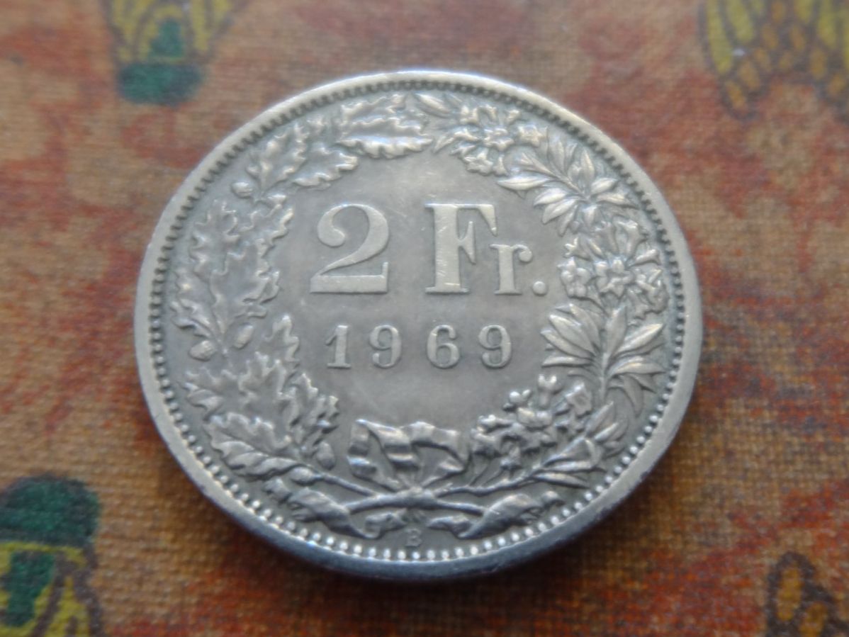 Tutti le monete: 2 Fr. 1969 – Usato da Romanel-sur-Lausanne venduto da Swift13