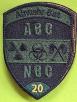 ABC NBC ABZEICHEN BADGE Bat 20 Grun Original neu